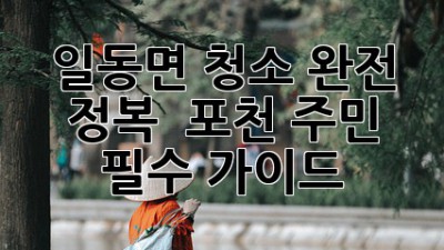 ✨ 일동면 청소 완전 정복! ✨ 포천 주민 필수 가이드 🏡